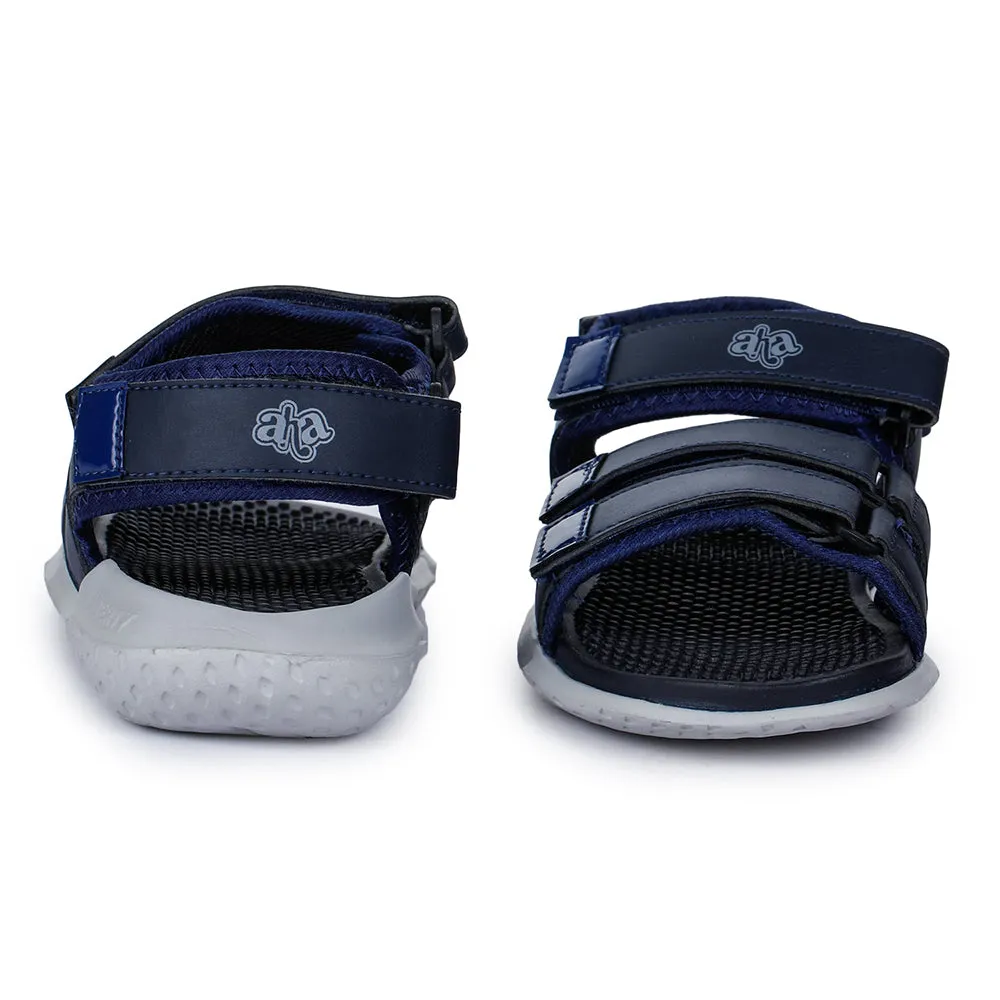 A-HA Casual Navy Blue Sandals For Men LB195-01 By Liberty