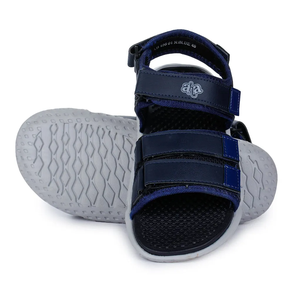 A-HA Casual Navy Blue Sandals For Men LB195-01 By Liberty