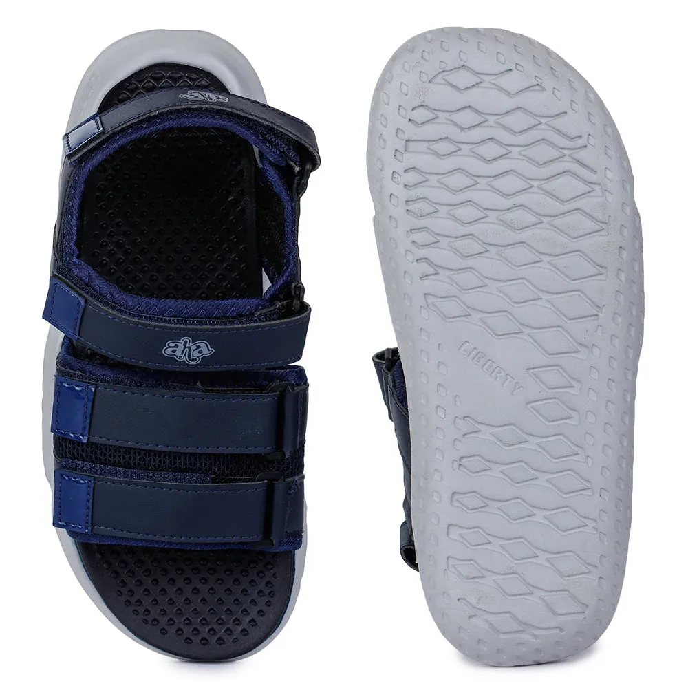 A-HA Casual Navy Blue Sandals For Men LB195-01 By Liberty
