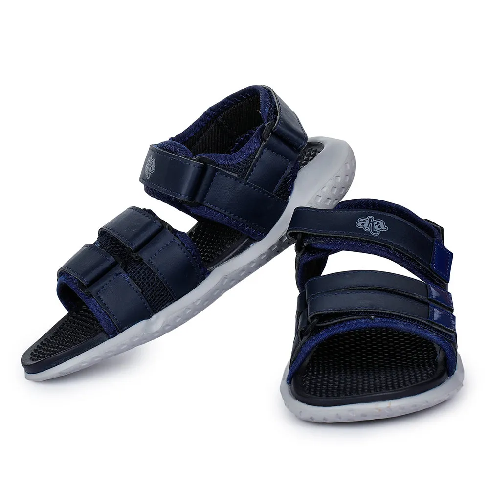 A-HA Casual Navy Blue Sandals For Men LB195-01 By Liberty