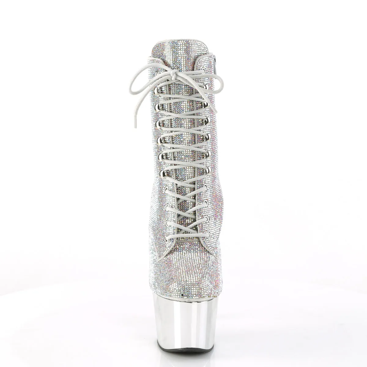 ADORE-1020CHRS Pleaser Silver Sexy Platform Shoes (Pole Dancing Heels)