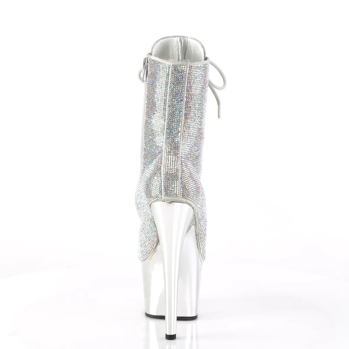 ADORE-1020CHRS Pleaser Silver Sexy Platform Shoes (Pole Dancing Heels)