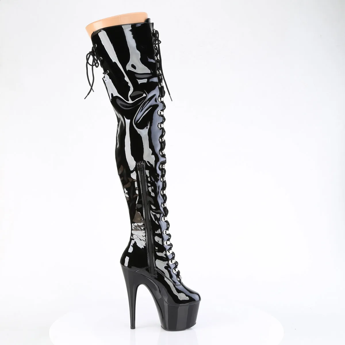 ADORE-3022 Pleaser Black Patent Sexy Platform Shoes (Pole Dancing Heels)