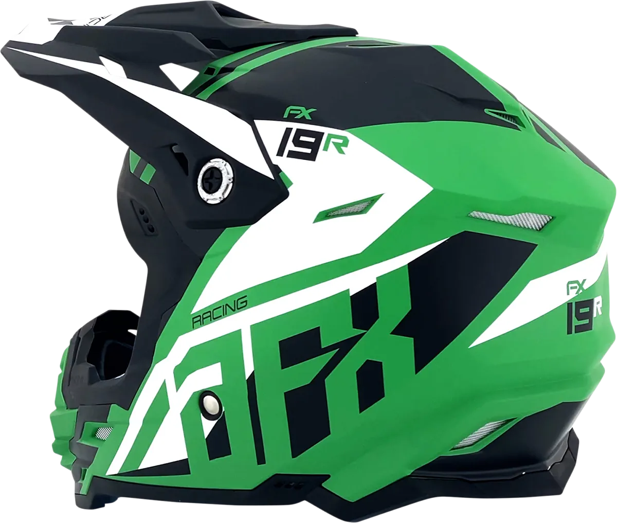 AFX FX-19R Helmet - Racing - Matte Green - Medium 0110-7079