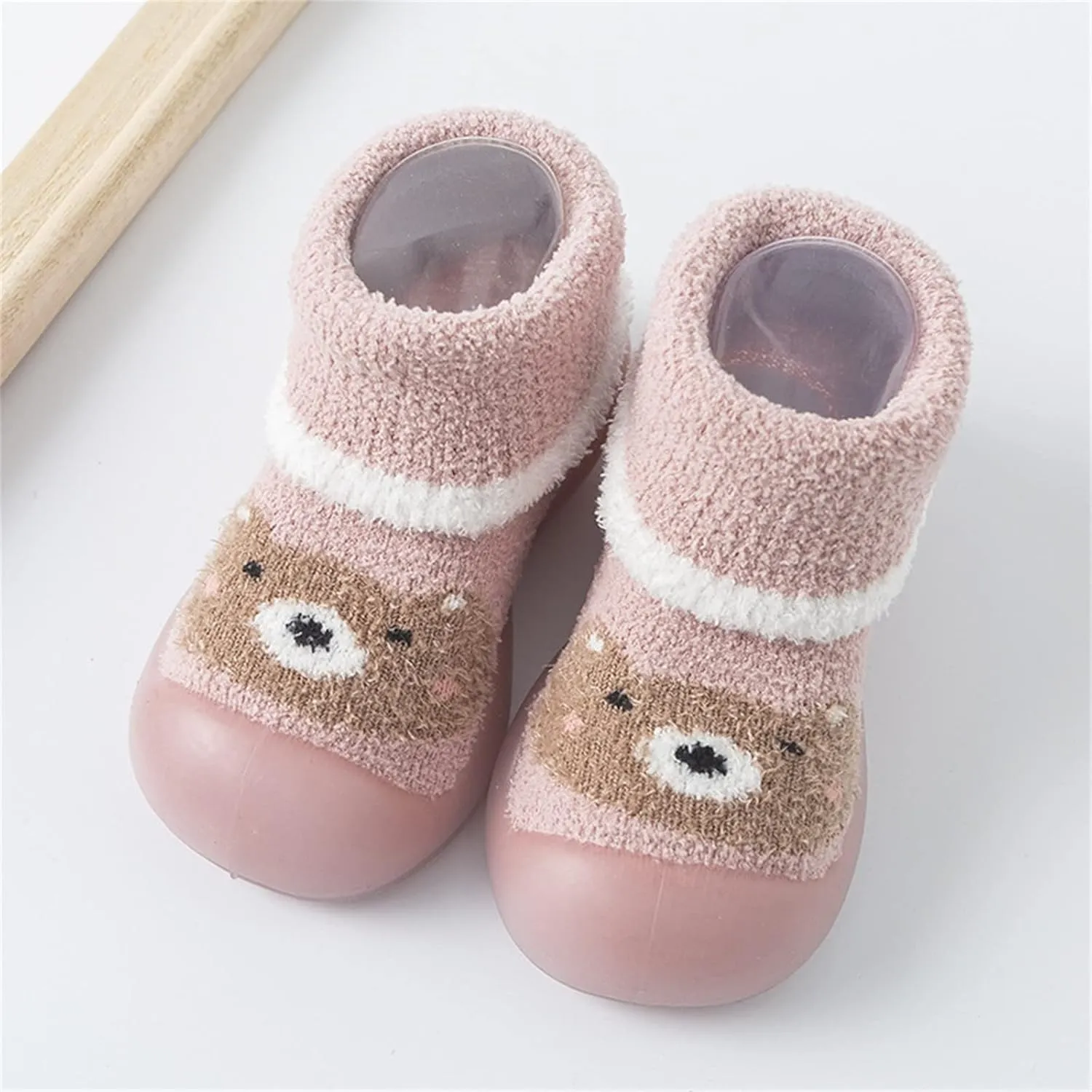Baby Girl Shoes,Baby Girl Shoes Sock Shoes Anti-Slip Fuzzy Slipper Soft Indoor Work Shoes 0-3 Years
