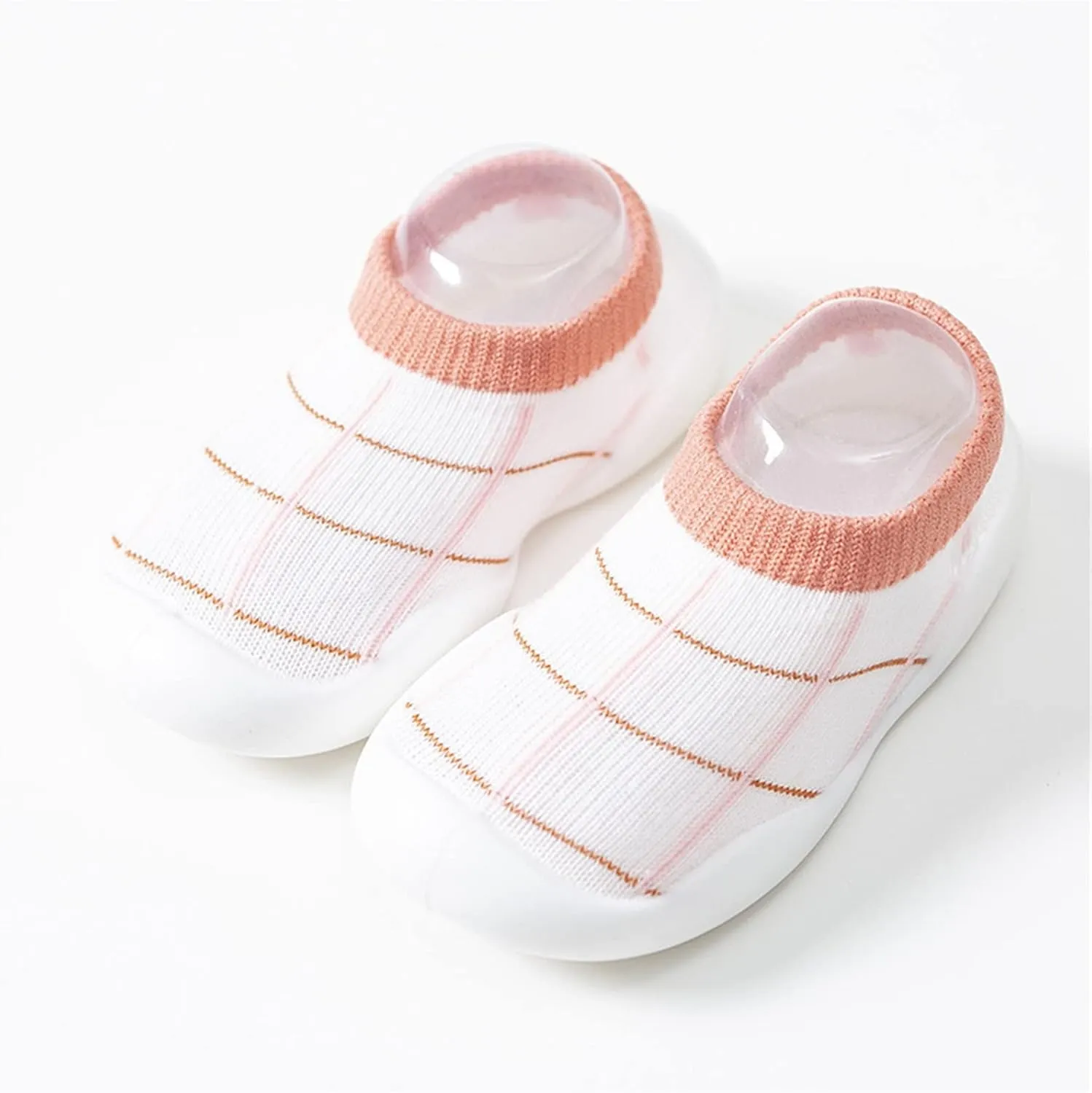 Baby Girl Shoes,Toddler Newborn Boys Girls Shoes First Walkers Striped Plaid Antislip Socks Shoes Prewalker Booties