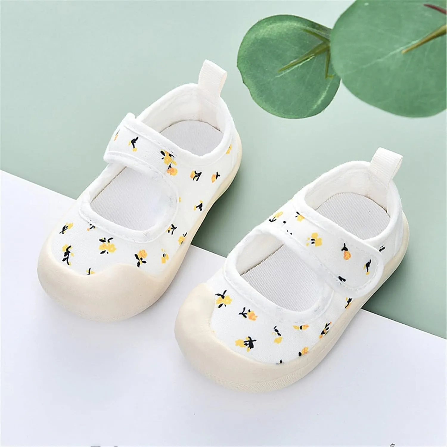 Baby Infant Newborn Sneakers Ankle Strap Non Slip Sport Shoes Toddler Girls First Walking Flat Lightweight Sneakers