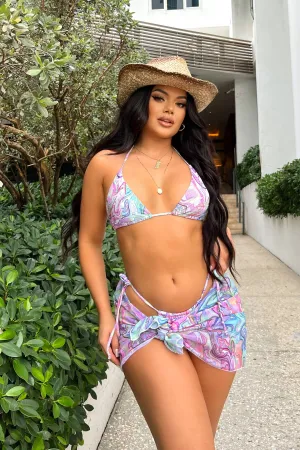 Beach House Weekend 3 Piece Bikini Set - Multi Color