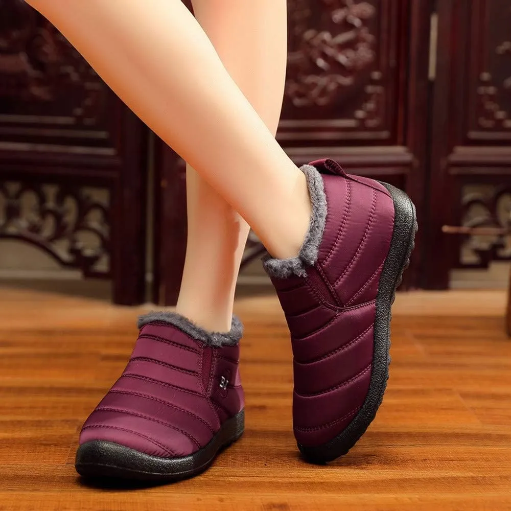 Black Snow Boots for Women Waterproof Women's Composite Toe Waterproof Work Boots Woman Winter Boots Wide Outdoor Boots Women 9.5 Womens Winter Ankle Boot