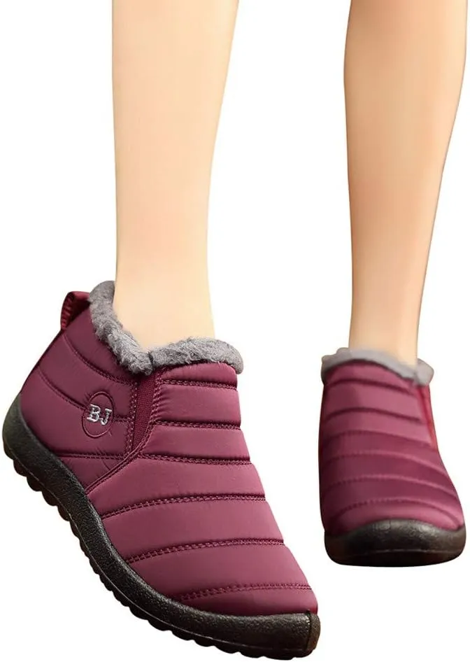 Black Snow Boots for Women Waterproof Women's Composite Toe Waterproof Work Boots Woman Winter Boots Wide Outdoor Boots Women 9.5 Womens Winter Ankle Boot