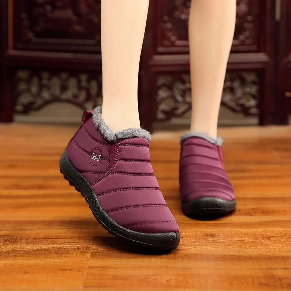 Black Snow Boots for Women Waterproof Women's Composite Toe Waterproof Work Boots Woman Winter Boots Wide Outdoor Boots Women 9.5 Womens Winter Ankle Boot
