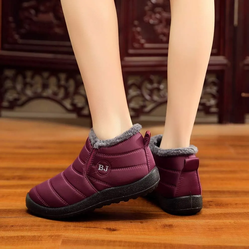 Black Snow Boots for Women Waterproof Women's Composite Toe Waterproof Work Boots Woman Winter Boots Wide Outdoor Boots Women 9.5 Womens Winter Ankle Boot