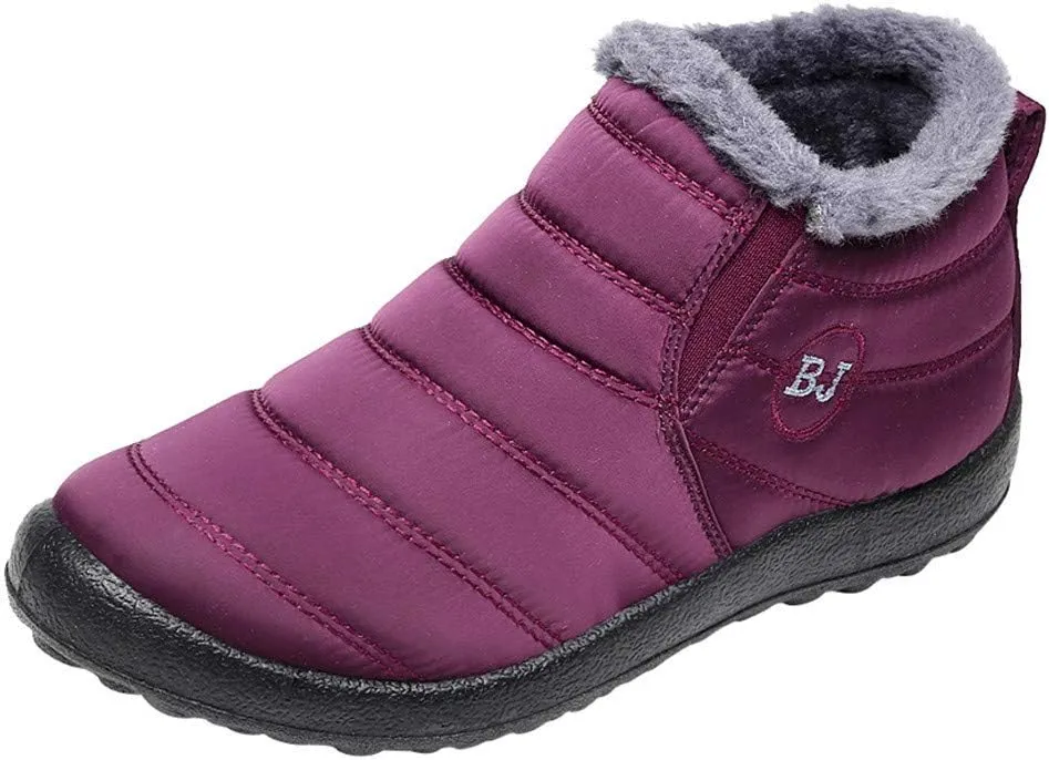 Black Snow Boots for Women Waterproof Women's Composite Toe Waterproof Work Boots Woman Winter Boots Wide Outdoor Boots Women 9.5 Womens Winter Ankle Boot