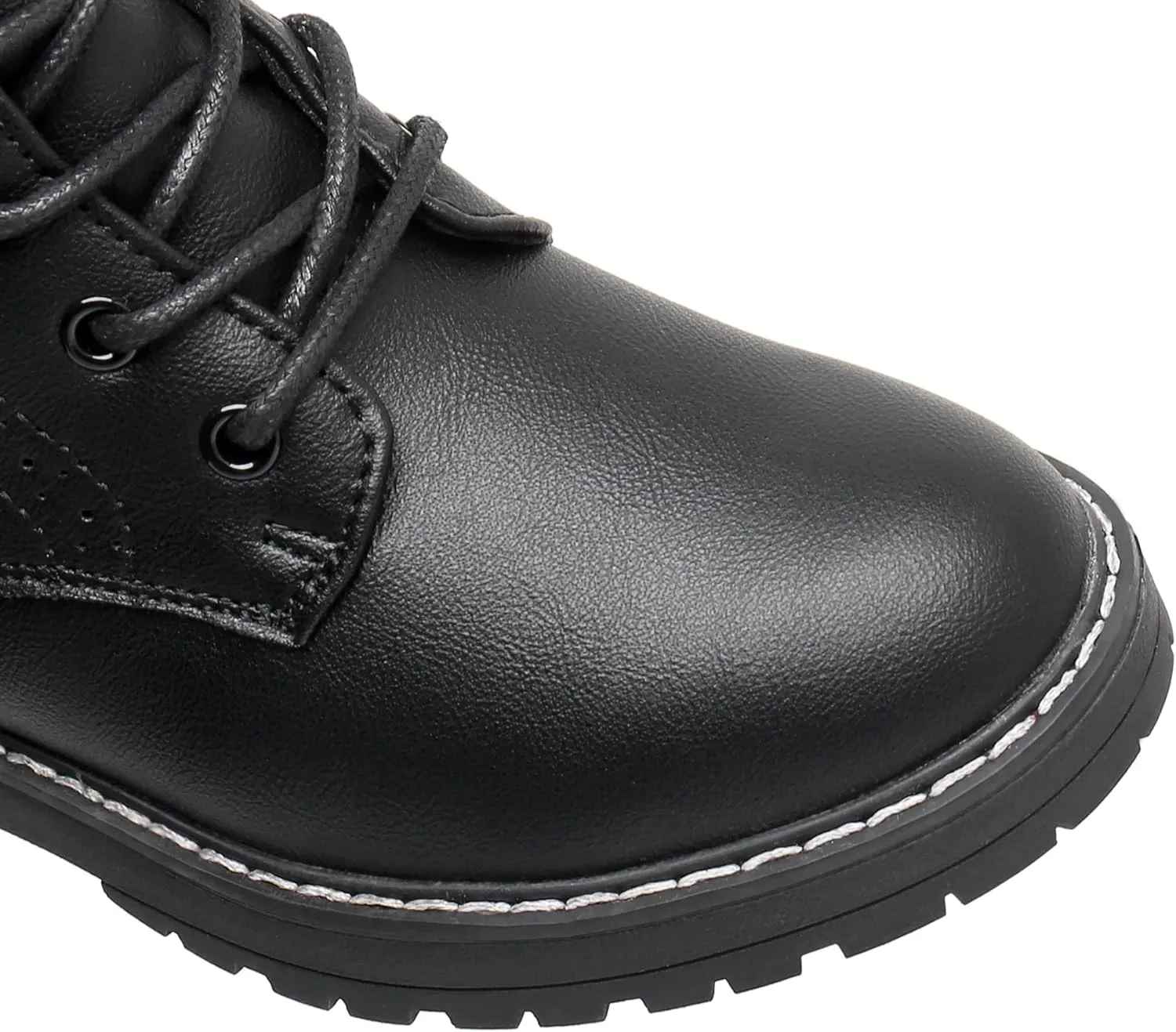Blikcon Kids Girls Combat Ankle Boots Lace up Inner Zipper Fashion Booties (Little Kid/Big Kid)??