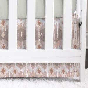 Boho Desert Ikat Crib Skirt