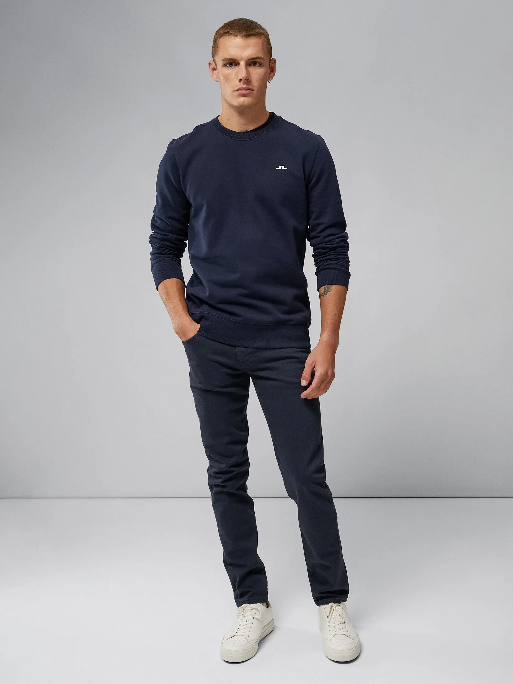 Cal Crew Neck Sweat / JL Navy