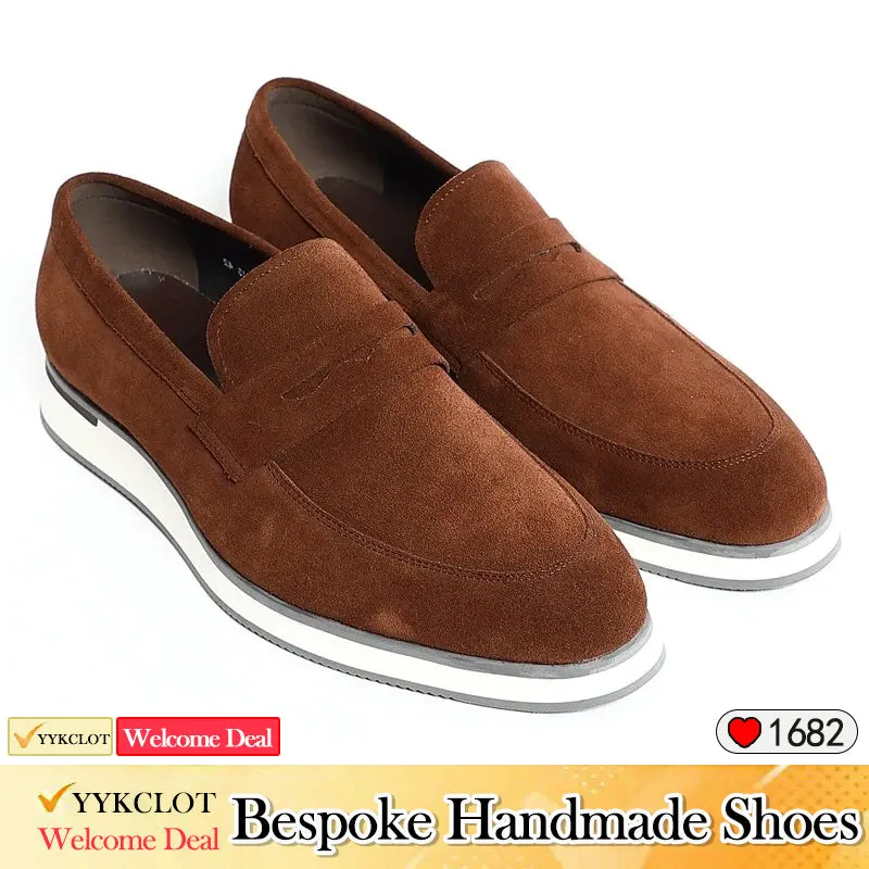 Classic Leather Velvet Loafers Men's Business Casual Leather Shoes