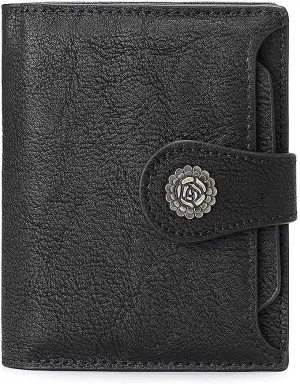 CLUCI Briefcase for Women Leather Slim 15.6 Inch Laptop Business Shoulder Bag bundles with Small Wallets for Women Leather Bifold Compact Credit Card Holder with ID Window