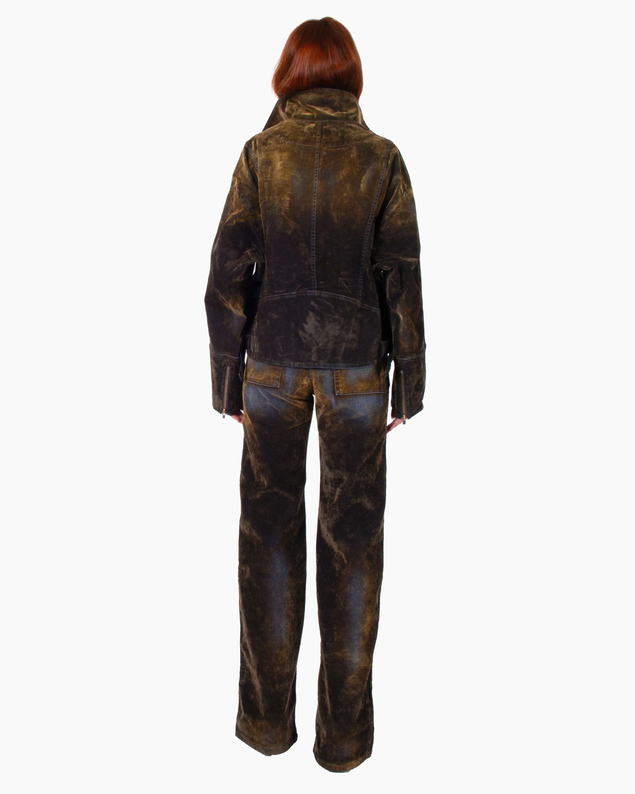 FACON JACMIN Palerma Pants in Brown Velvet