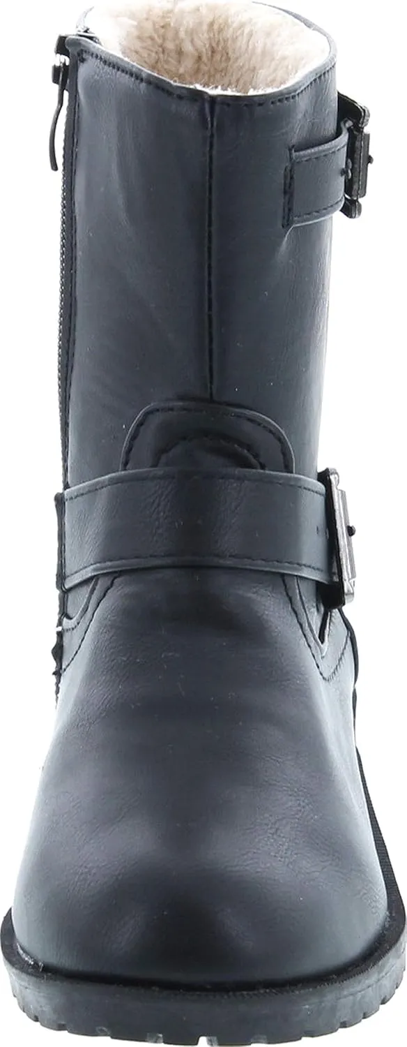 Girls Mid Height Fashion Combat Boots