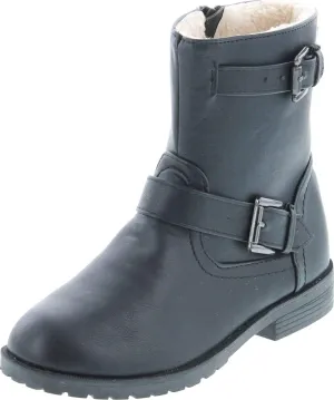 Girls Mid Height Fashion Combat Boots