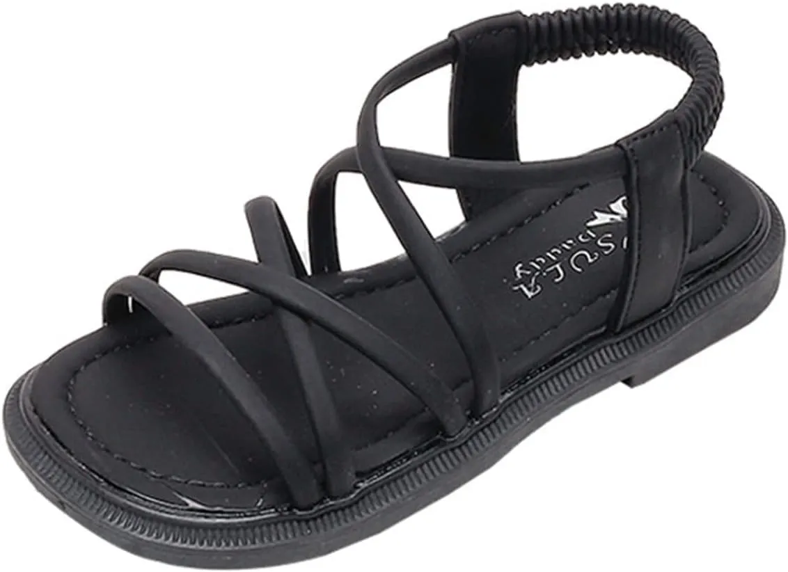 Girls Sandals Open Toe Mesh Design Sandals Flat Sandals Summer Dress Shoes Casual Fashion Shoes Beach Little Girl