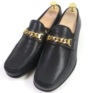 GUCCI loafers 643620 leather black 8