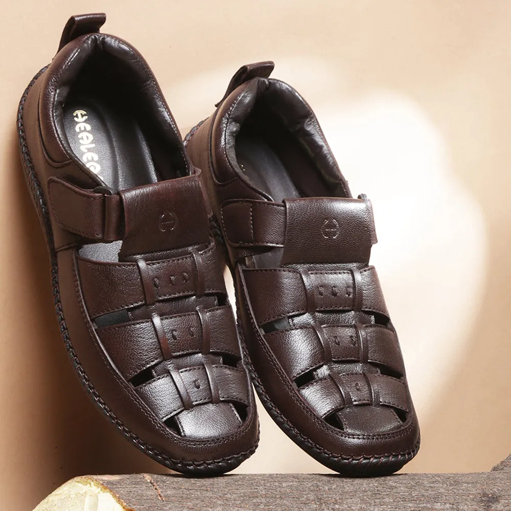 Healers Casual Brown Sandal For Men VCL-39 By Liberty