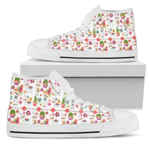 Holiday Llamas High Top Sneakers