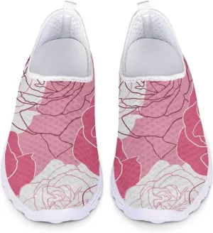 Jeiento Christmas Shoes for Womens Girls Walking Shoes Tennis Shoes Breathable Comfortable Athletic Running Shoe US 5.5-11.5
