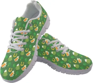 Jeiento Womens Walking Sneakers Tennis Shoes - Flag Shoes Breathable Comfortable Non Slip Athletic Running Jogging Gym Workout Casual Sport Shoe