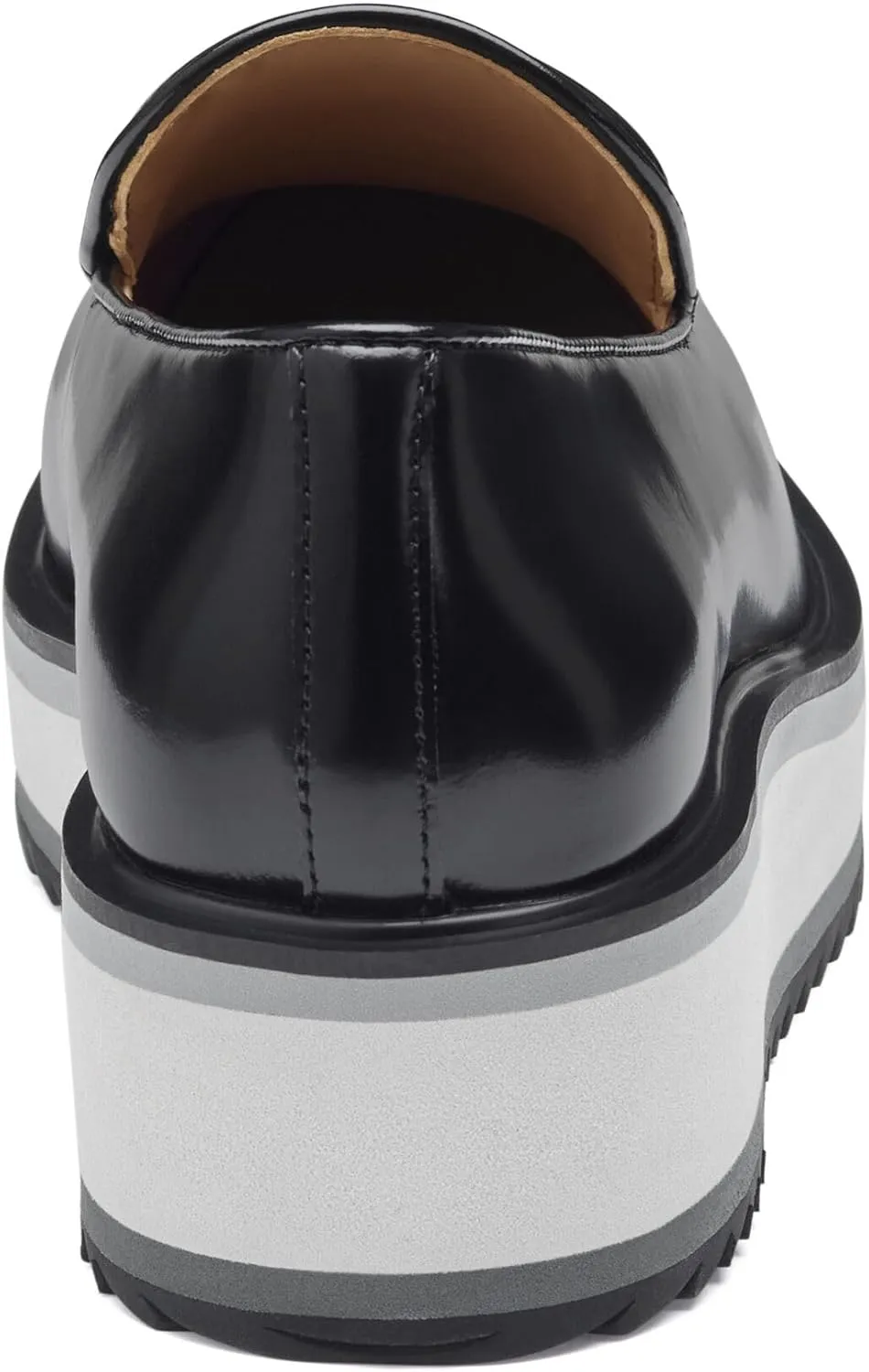 Johnston & Murphy Women??s Gracelyn Venetian Shoes, Leather Platform Shoes for Women, Slip On Platform Loafers