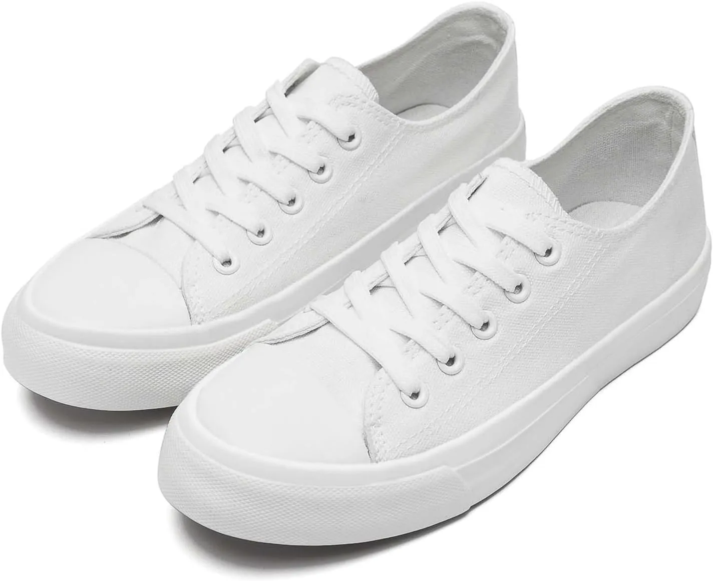 Kids Canvas Shoes for Boys Girls Toddler Classic Low Top Sneakers Lace up Tennis Shoes Walking Shoes Big Kid Running Sneakers