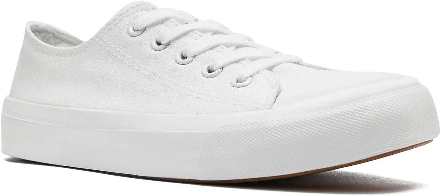 Kids Canvas Shoes for Boys Girls Toddler Classic Low Top Sneakers Lace up Tennis Shoes Walking Shoes Big Kid Running Sneakers