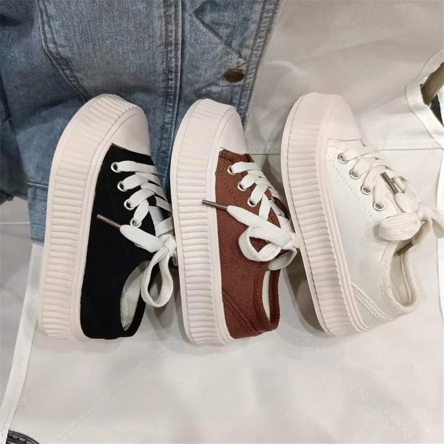 Kids Girls Flat Sneakers Ribbed Lace Ankle Breathable Running Sport Shoes Toddler Cute First Walking Lightweight Shoes