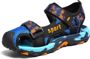 Kids Sandals Boys Comfortable Breathable Open Toe Sandals Casual Walking Sandals Lightweight Wading Sandals