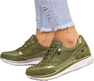 Ladmiple Shoes For Women Sneakers Slip Ons Walking Shoes Fashion Casual Athletic Non Slip Platform Tennis Running Shoes