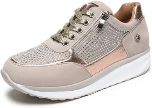 Ladmiple Sneakers For Women Walking Shoes Wide Width Sparkly Sneakers Slip On Dressy Summer Glitter Rhinestone Loafers