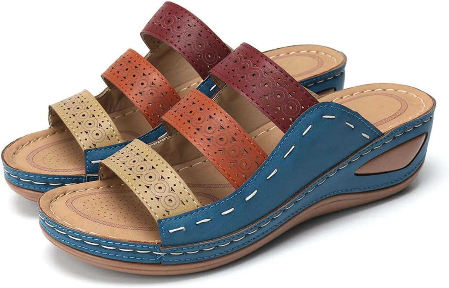 Ladmiple Womens Sandals For Plantar Fasciitis Support Orthopedic Slides Slippers Comfort Dressy Summer Orthotic Flip Flops