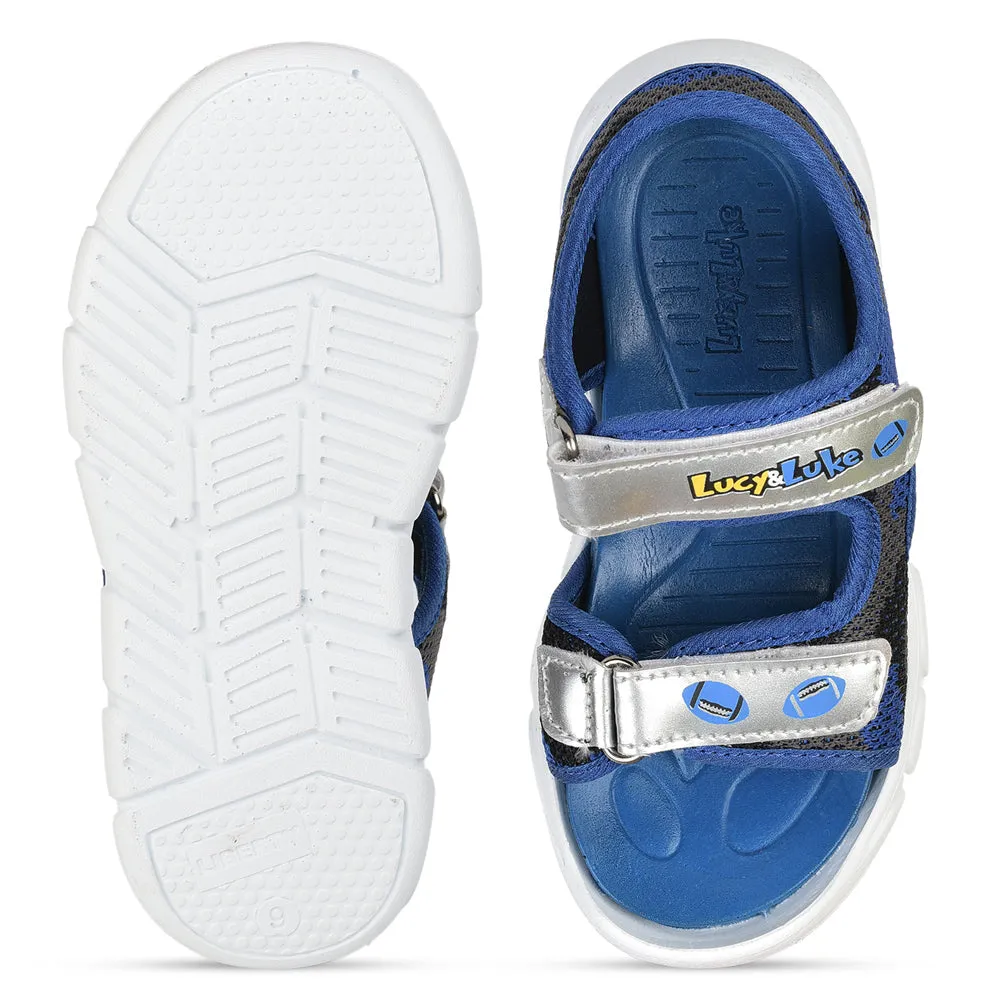 Lucy & Luke (Blue) Casual Sandal For Kids FLYNN-34 By Liberty