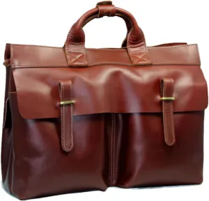 Luxury Italian Men Genuine Leather Briefcase Business Laptop Briefcase Shoulder Tote Messenger Handbag