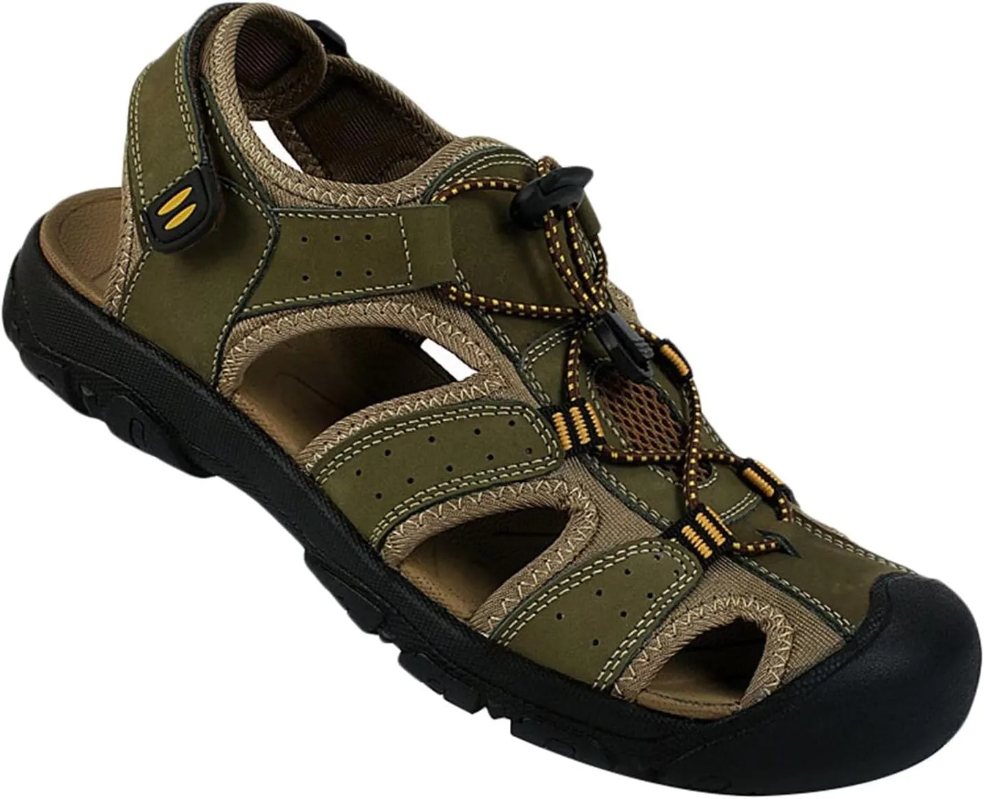 Men Hiking Sandals Closed Toe Walking Sandals Water Sandals Sports Outdoor Breathable Trekking Athletic Summer Beach Shoes