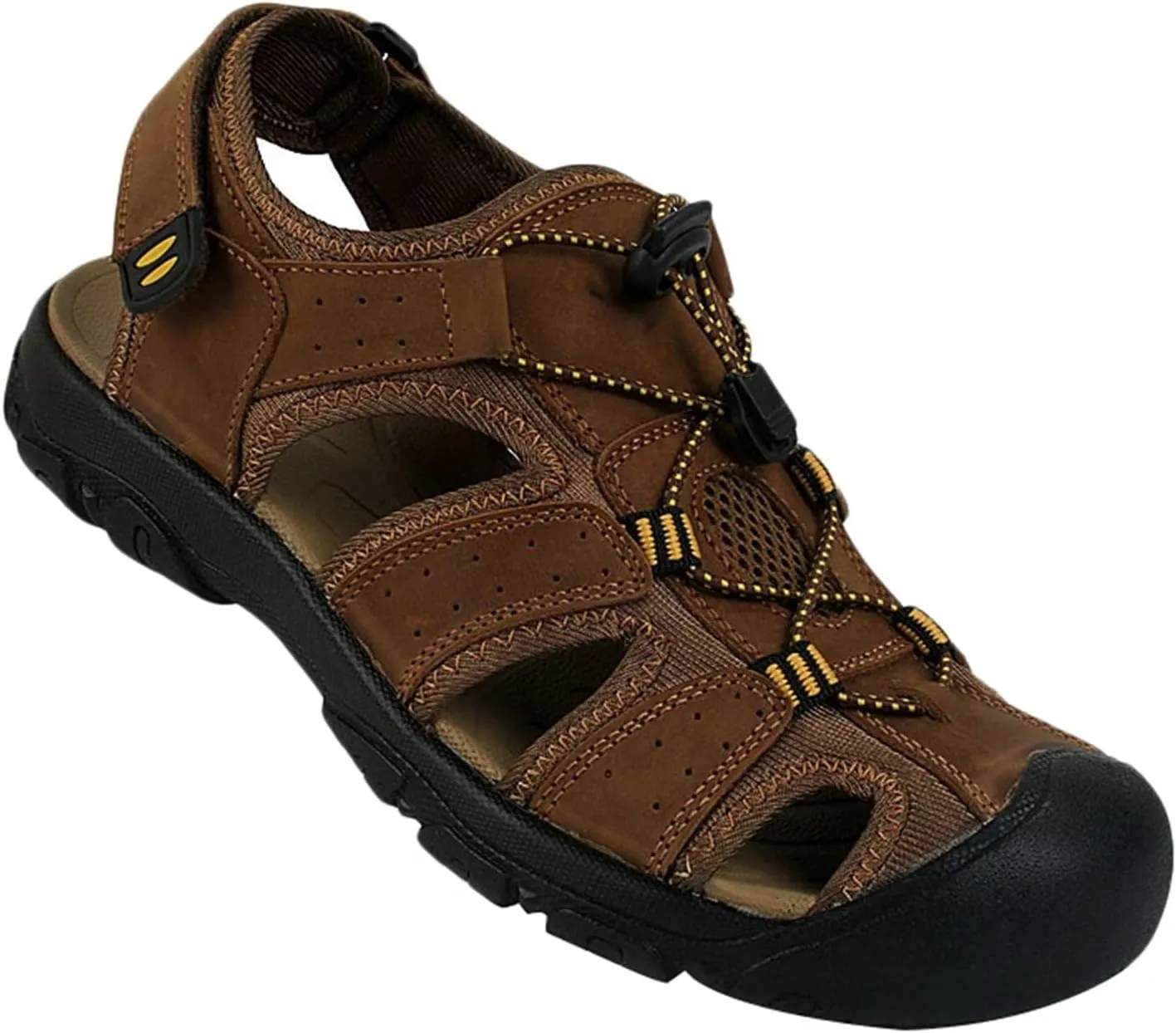 Men Hiking Sandals Closed Toe Walking Sandals Water Sandals Sports Outdoor Breathable Trekking Athletic Summer Beach Shoes