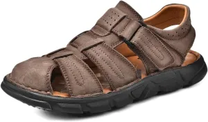 Men Hiking Sandals Outdoor Sports Summer Beach Fisherman Water Shoes Walking Closed Toe Trekking Breathable Athletic Sandal