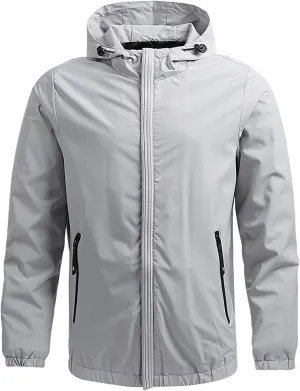 Men Jacket Men's Sport Jacket Waterproof Mountain Windproof Windbreaker Raincoat Detach Hooded Stretch Straps Outwears