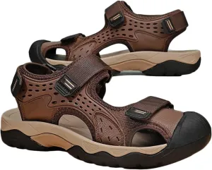 Men's Casual Sports Closed Toe Sandals Outdoor Walking Sandals Fisherman Sandals Summer Breathable Hiking Shoes