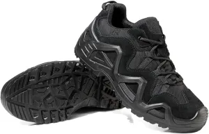 Mens Tactical Boots, Work Boots for Men,Tactical Boot, Military Work Boots, Lightweight, Breathable, Outdoor, Low-Top, Wilderness, Hiking, Mountaineering (Color : Black, Size : 8.5)