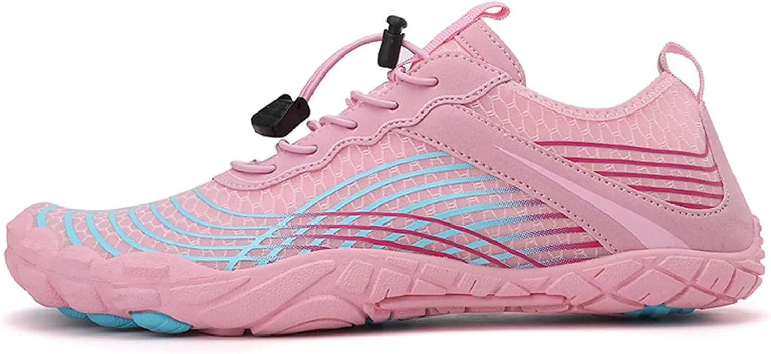 Mens Womens Sports Water Shoes, Lightweight Fast Drying Breathable Fabric, Adult Water Shoes for Indoor Fitness Training, Rock Climbing Training, Swimming, Diving or Beach Activities.