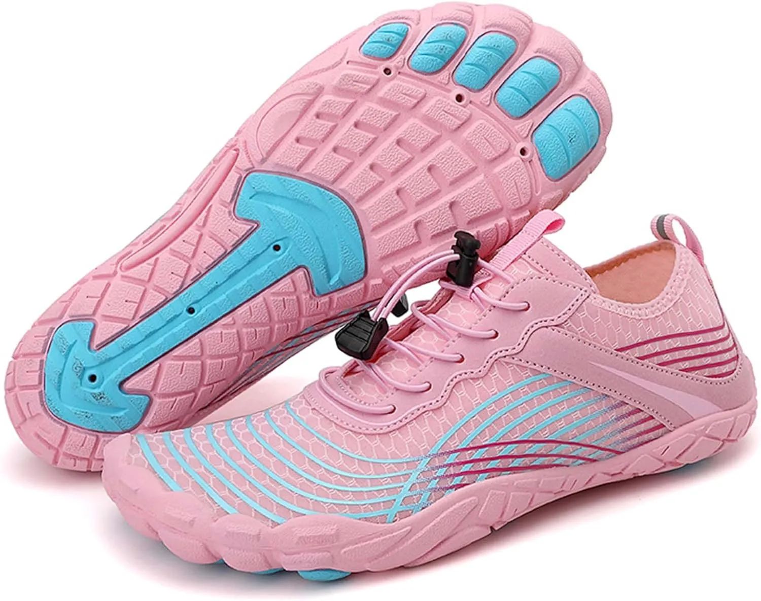 Mens Womens Sports Water Shoes, Lightweight Fast Drying Breathable Fabric, Adult Water Shoes for Indoor Fitness Training, Rock Climbing Training, Swimming, Diving or Beach Activities.