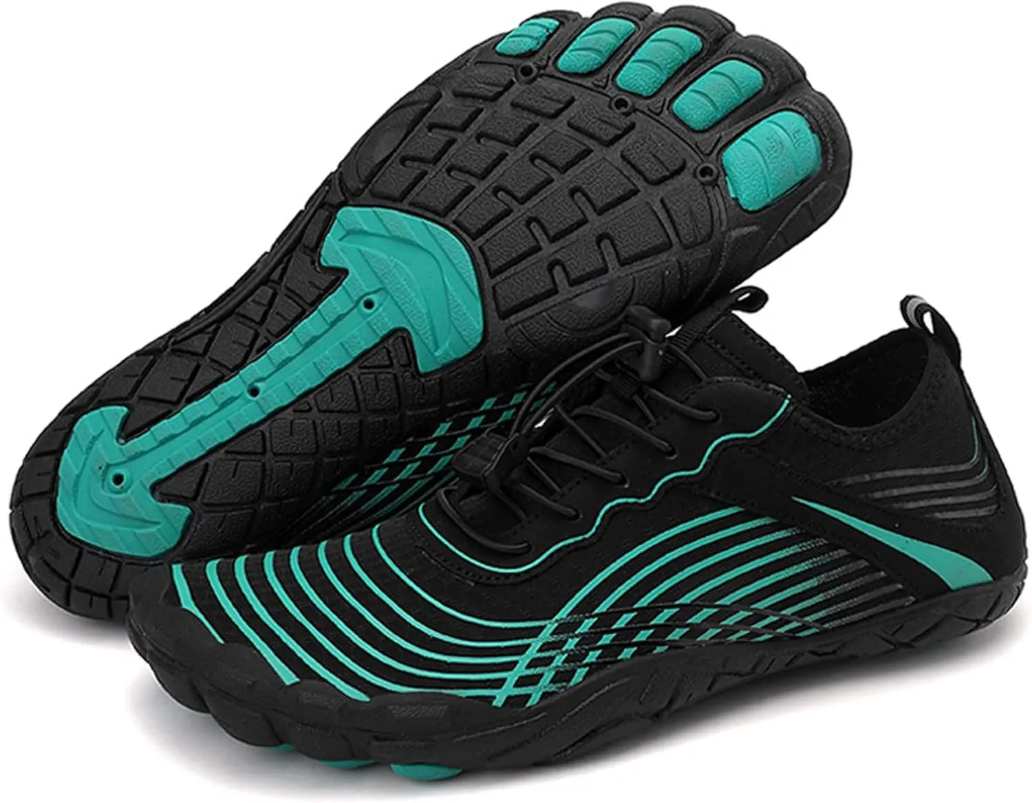 Mens Womens Sports Water Shoes, Lightweight Fast Drying Breathable Fabric, Adult Water Shoes for Indoor Fitness Training, Rock Climbing Training, Swimming, Diving or Beach Activities.